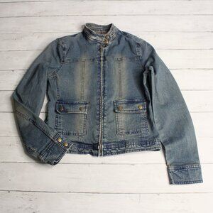 Vintage Limited Too Denim Blue Jean Jacket Girl's Size 14